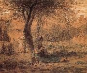 Jean Francois Millet Country yard oil painting